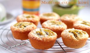 muffins citron kiwi noix de coco