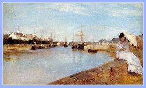 le port de lorient 1869 par morisot