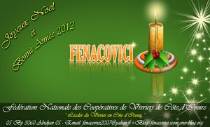 Carte de voeux FENACOVICI 2012