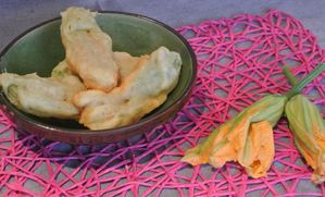 Beignets de fleurs de courgettes