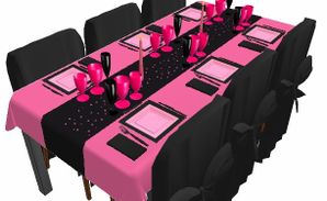 cheap table noir et fuchsia with deco table fushia et noir