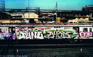 Pane and Phos from Berlin on the Rome subway-mid 90s-ph cre