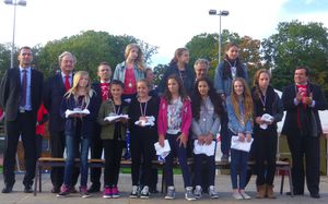 Podium 5ème filles