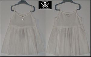 Robe Top blanche IKKS 8A montage R-V