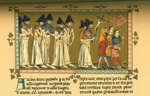 Les flagellants a Doornik en 1349