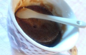 Coffee mug cake de dessus