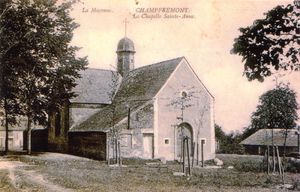 Chapelle Sainte-Anne de Champfrémont, carte de 1931