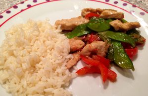 Émincé de poulet à la sauce soja