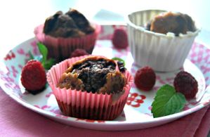 Muffins pavot framboise choco jnanesirine