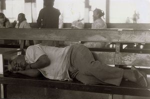 sleeping man