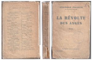 Anatole France La révolte des anges Livre ancien 1932