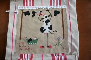 borsa 07 ricamo mucca
