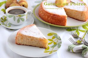 gateau aux poires moelleux