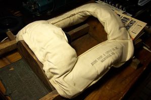 Coussin pour casque de scaphandrier