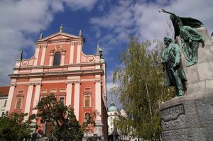 1. La place Preseren de Ljubljana