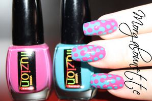 nail art bicolore au dot morgalounette (2)