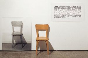 Kosuth, One and Three Chairs, 1965