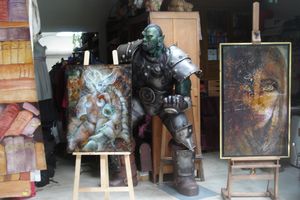 ROZAND, WOODY, ACUTI, LEZMY, AMIRAULT, NORA, ALAIN MICHEL, ELPHEGE, BERDAGUER Mai des Artistes 2012 Les Ateliers d'Argenteuil