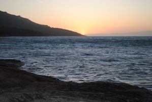 Freycinet Nat. Park - Honeymoon Bay sunset
