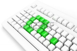 3384541-clavier-vert-question-mark
