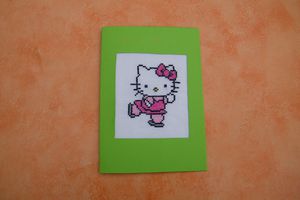 Carte Hello Kitty Patinage par Liliane