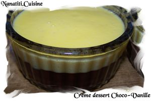 Creme dessert choco-vanille