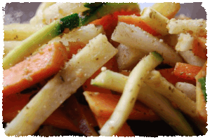 légumes croquants