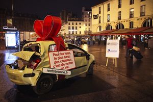 prévention routière Bastille nuit