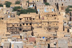 0345 Jaisalmer - Vue du Palais du Maharaja