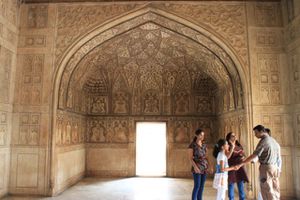 0124 Agra - Palais de Jahangir du fort d'Agra