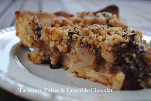 tarte poires crumble