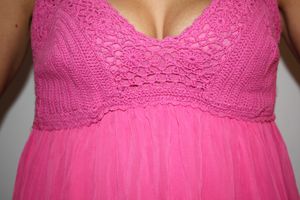 Tunique rose crochet1