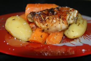 poulet au citron moutardes et herbes de provence 005