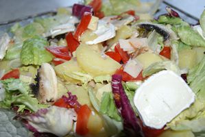 salade, gratin et brioche 001