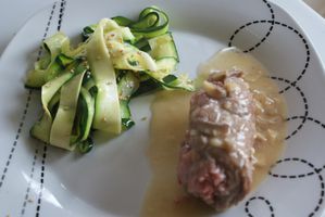Paupiette de veau et tagliatelle de courgette 011
