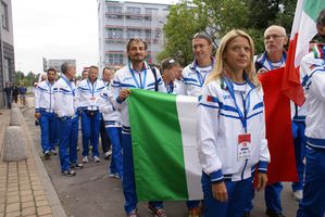 La sfilata delle bandiere - Campionato del Mondo 24 ore di corsa - Katowice (Pol) - Foto di Maurizio Crispi