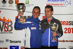 Mezza Maratona sul Brembo 2014 (6^ ed.). Michele Palamini e Eliana Patelli trionfano