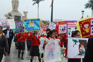 02.Manifestation pour la non violence à l'école