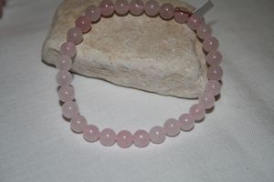 bracelet quartz rose 6 MM