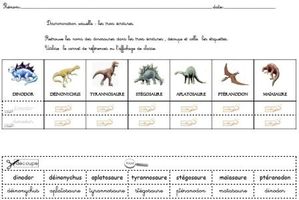 lecture dino 3 ecritures