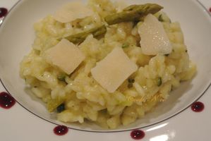 Risotto aux asperges et courgettes