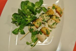 Duo amoureux de langoustines et Saint Jacques