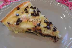 Tarte banane, coco et pépites de chocolat