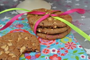 Cookies au Nutella et pépites de chocolat blanc