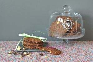 Cookies tout chocolat aux 3 pépites de chocolat