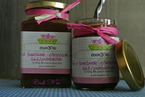 Pâte à tartiner chocolat au lait/pistaches
