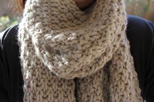 tricoter une echarpe au point de ble