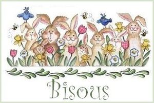 Bisous lapins de Pâques