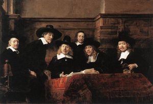 Rembrandt, La guilde des drapiers Rijkmuseum