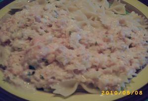 pâtes à la crème de saumon1